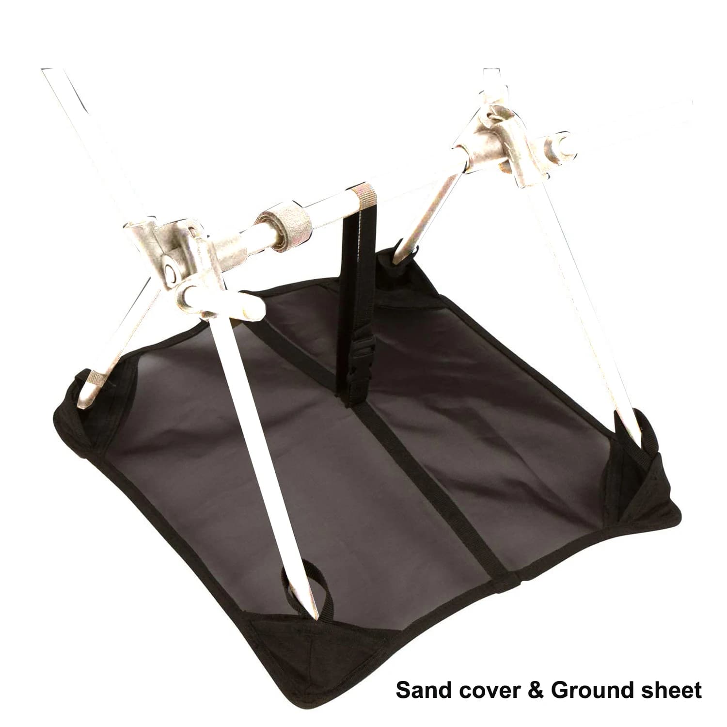 The Sand Cover & Ground Sheet for Camping Chairs prevents portable camping chairs from sinking into soft grounds