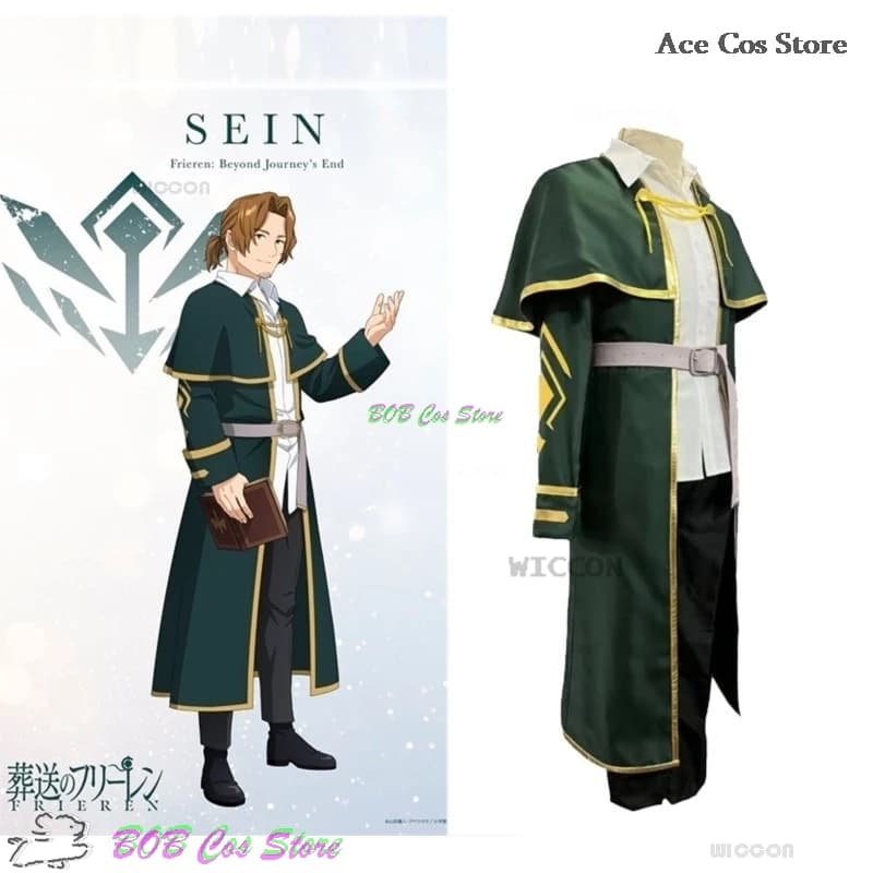 Frieren At The Funeral Sein Cosplay Costume Wig Frieren Anime Cosplay Costume Halloween Hero Party Roleplay Clothes Men