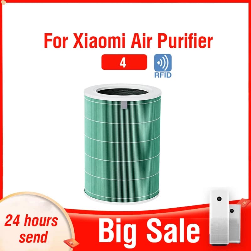 PM2.5 Xiaomi Hepa Filter 4 Xiaomi Activated Carbon Filter 4 for Xiaomi Air Purifier 4 Xiaomi H13 4 Filter