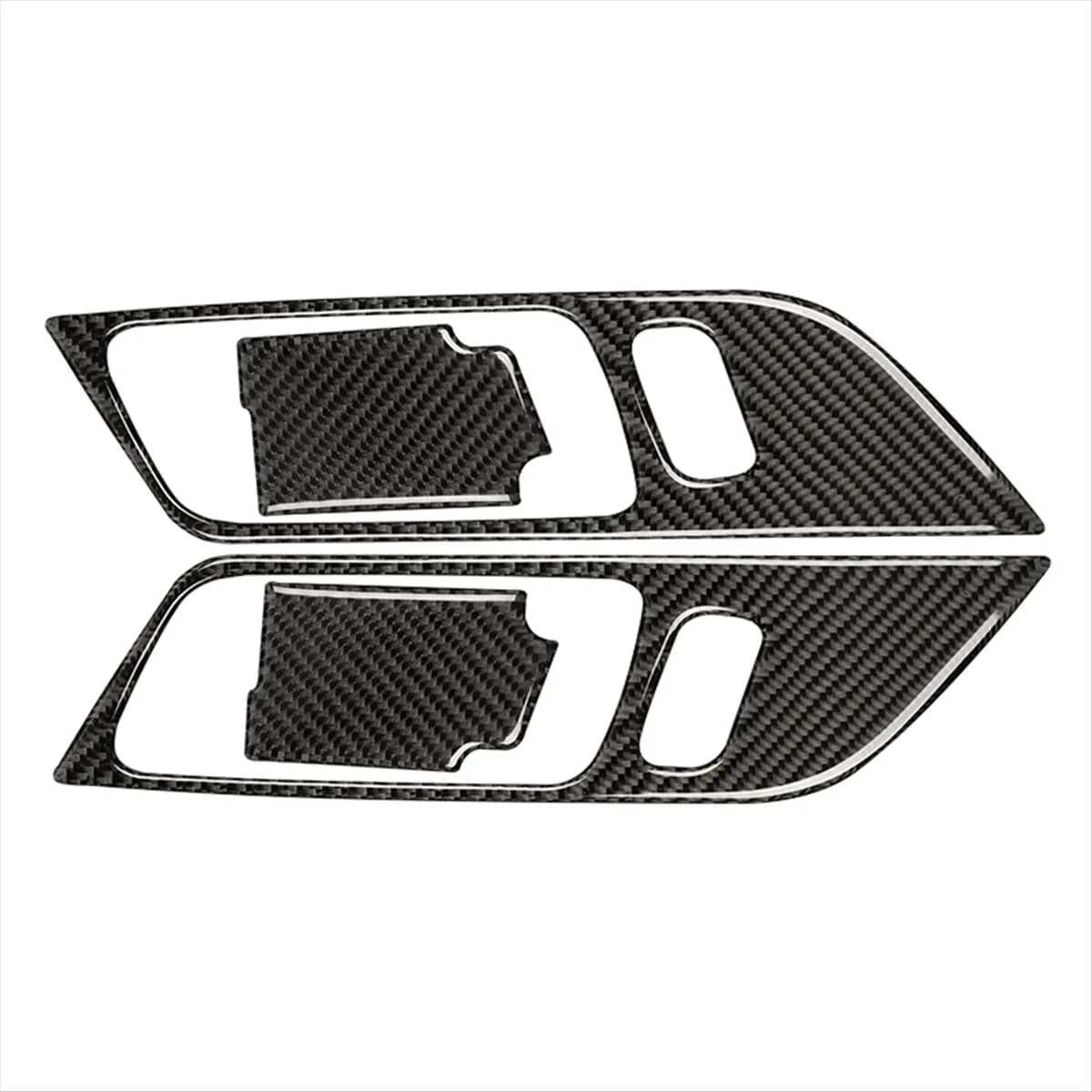 Carbon Fiber Interior Car Door Handle Frame Decoration Stickers Trim Cover for GT 2015-2021