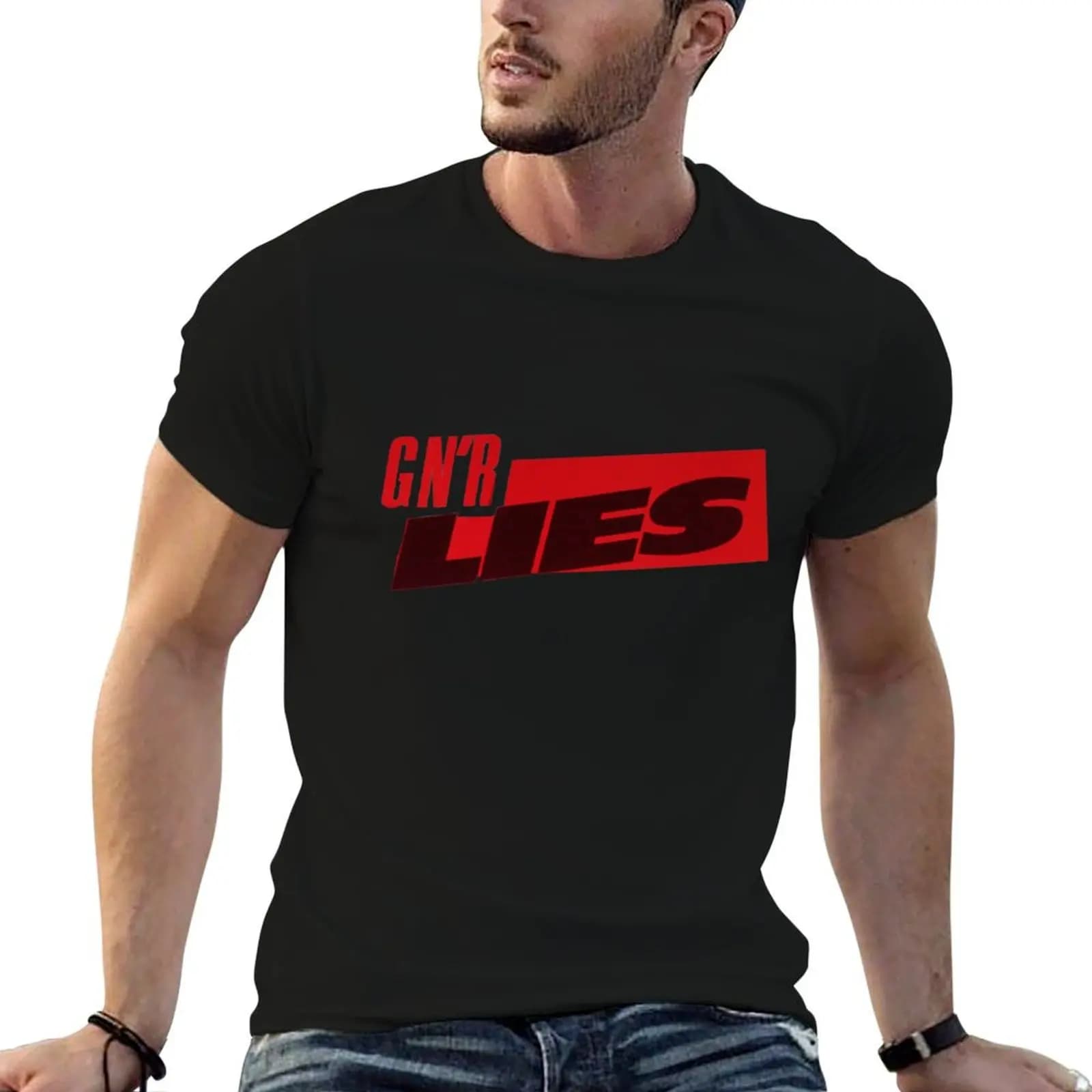 Lies - Guns N' Roses T-Shirt sports fans vintage graphic tee boys animal print graphics t shirts for men pack