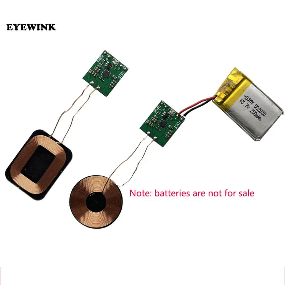 [lithium battery wireless charging] 5W wireless charging receiver module small coil built-in 3.7V modification scheme