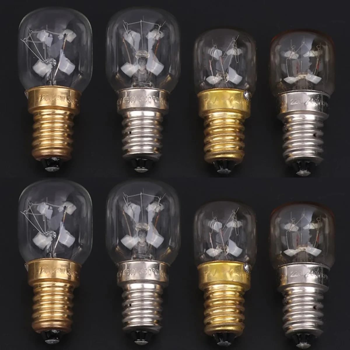 New High Temperature Bulb 120/220V 15W 25W E14 300 Degree T22 Microwave Oven Light Bulbs Steamer Lamp Bulbs Salt Light Bulb