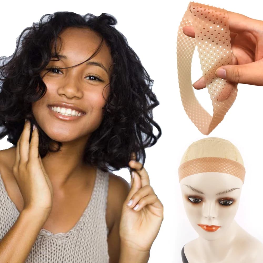 Non Slip Silicone Wig Band Elastic Transparent Breathable Wig Grip Band Headband for Wig Elastic Band for Wigs