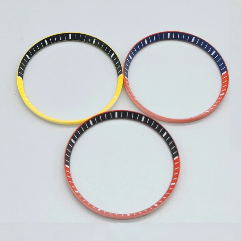 30.2mm Watch Chapter Ring fits Seiko SRPD SKX007 Watch Case Bicolor Modified Inner Ring NH35 NH36 Man Watch Parts Gifts