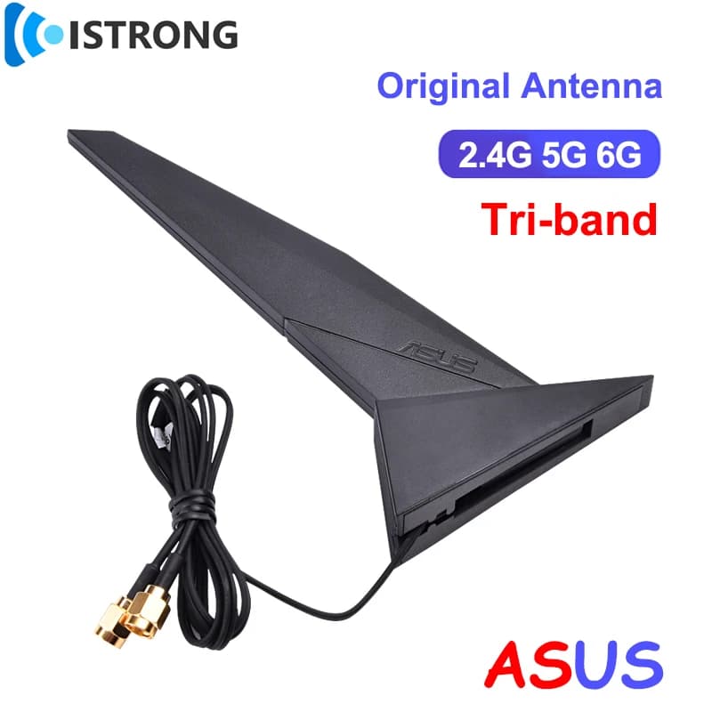 Original ASUS Wifi 2T2R Antenna Tri-Band 2.4G 5G 6G Booster for ROG Z390 Z490 X570 B460 B360 PC Motherboard Router Network Card