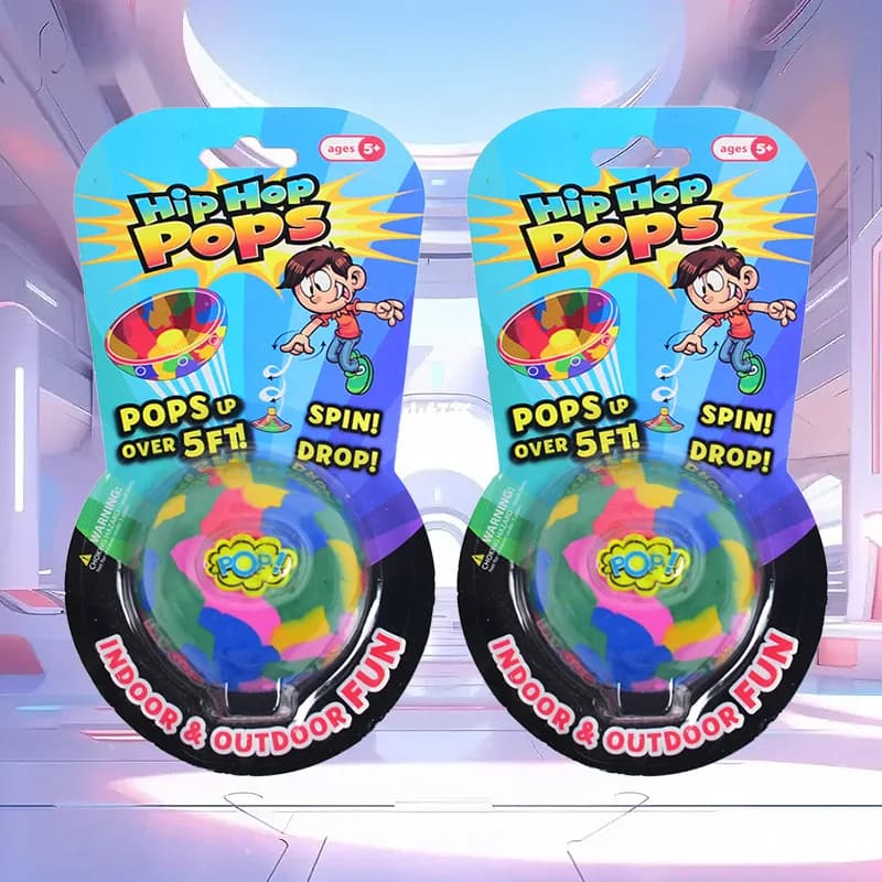 Explosive half side bouncing ball Cloud buckle with light camo bouncing bowl Creative children's relief toy