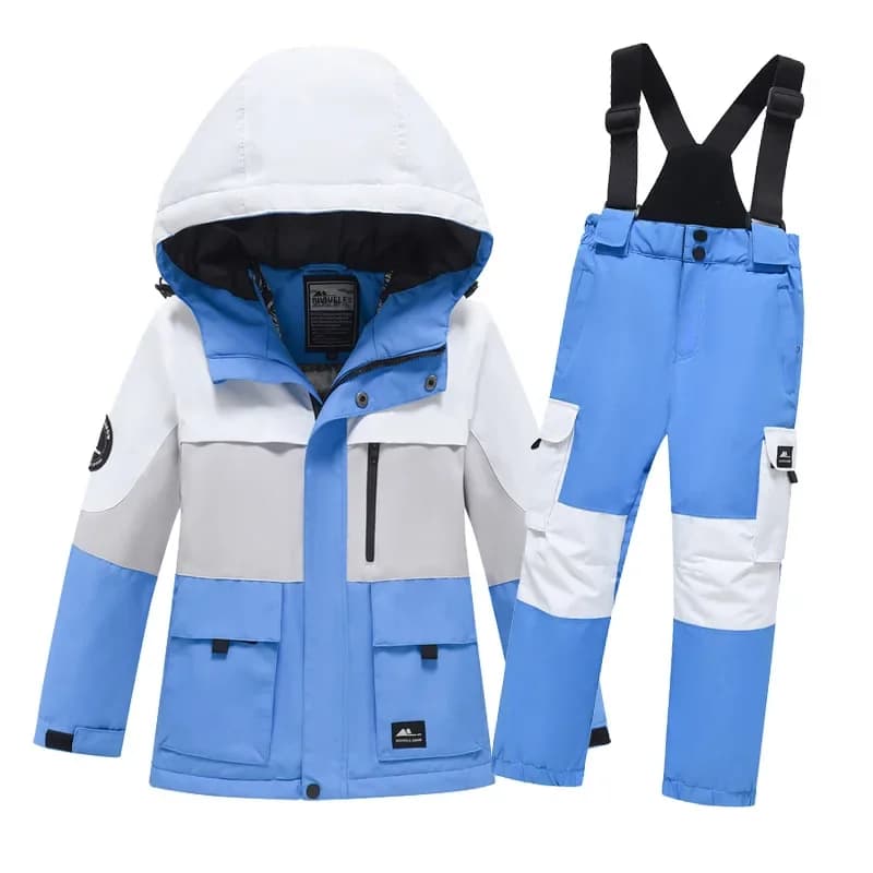 New children's skiing suit for boys and girls children's work clothes for skiing windproof waterproof single and double boards
