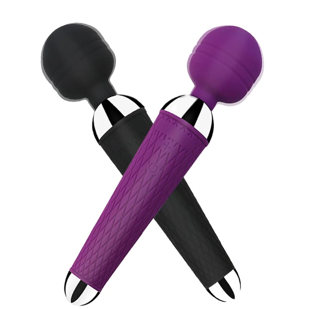 Powerful Clitoris Vibrators USB Recharge Magic Wand AV Vibrator Massager Sexual Wellness Erotic Sex Toys for Women Adult Product