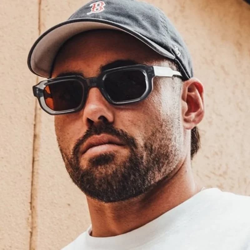 New Rectangle Sunglasses Women Men Luxurious Brand Designer Casual Sun Glasses Female Male Plastic Personality Outdoor Eyewear