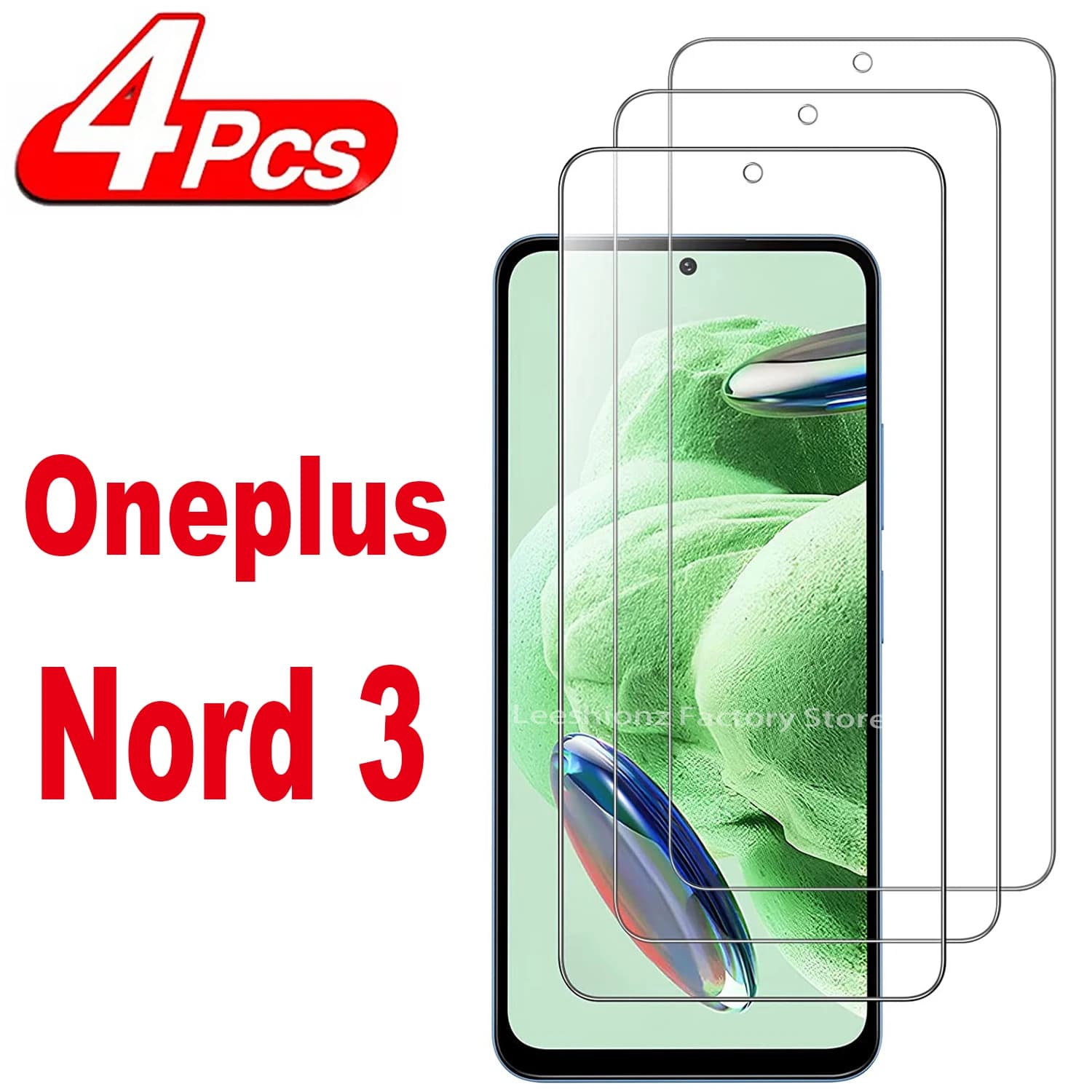 2/4Pcs 9H Screen Protector Glass For OnePlus Nord 3 5G HD Tempered Glass Film