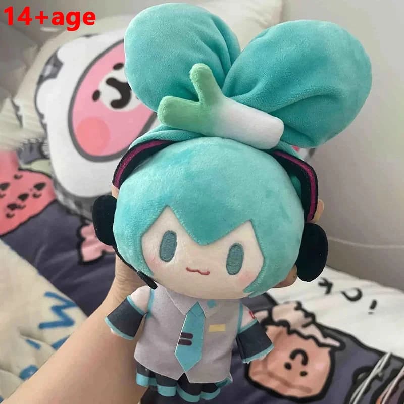 15cm Hatsune Miku Kawaii Q Version Figure Doll Anime Peripheral Keychain Bag Pendant Toy Collection Model Ornament Toys Gifts