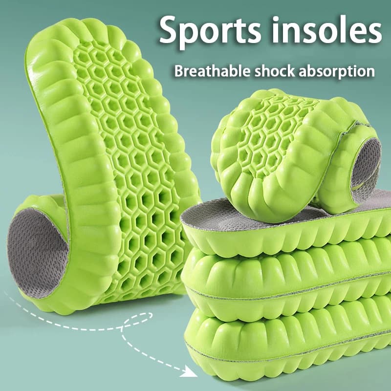 1Pair breathable comfortable insole Running Sports insoles soft shock-absorbing Shoe Sole Men Women Shoe Pads