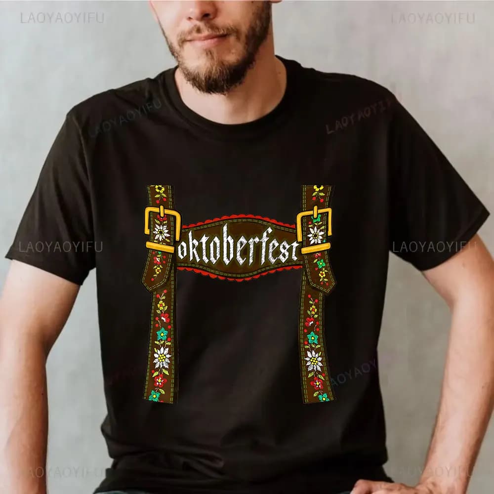 My Lederhosen Is in The Wash Oktoberfest Bavarian Munich Beer Men TShirt Octoberfest Beer Graphic Outfits Drinki Lover Tops