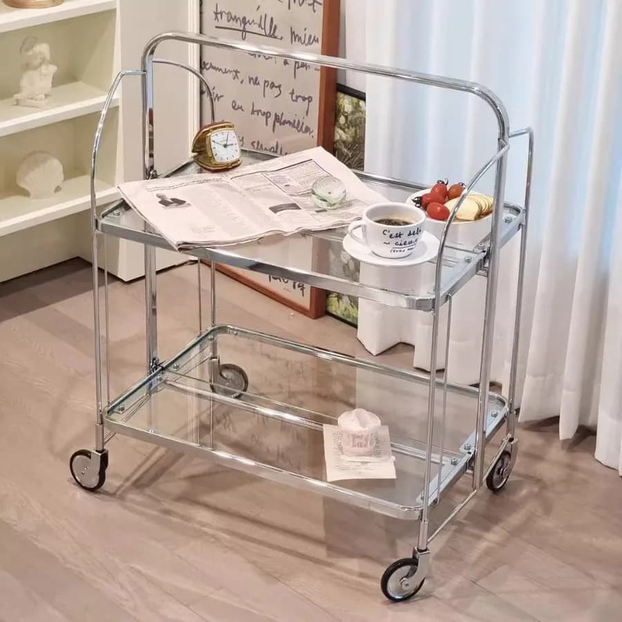 Storage Rack Trolley Wheel Universal Tool Box Camping Salon Trolley Table Nordic Professional Metal Inox Kitchen Armario Shelf