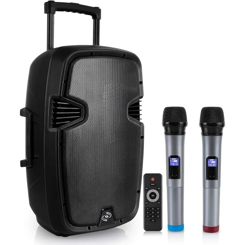 1600W Active Powered Bluetooth Compatible Speaker, Rechargeable Battery