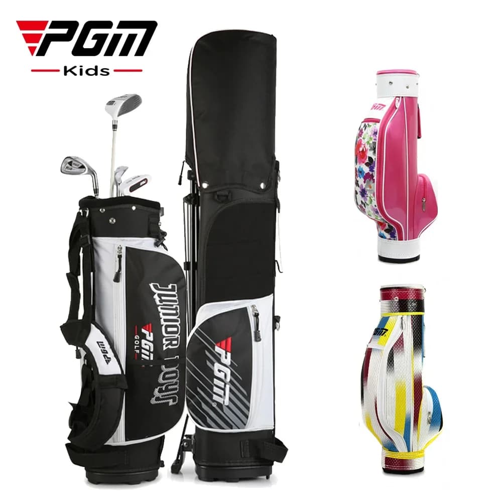 PGM PGM Junior Kids Golf Bag, Portable Golf Rack Stand Bag Light Golf Club Set Bag Can Accommodate Sports Travel Bags
