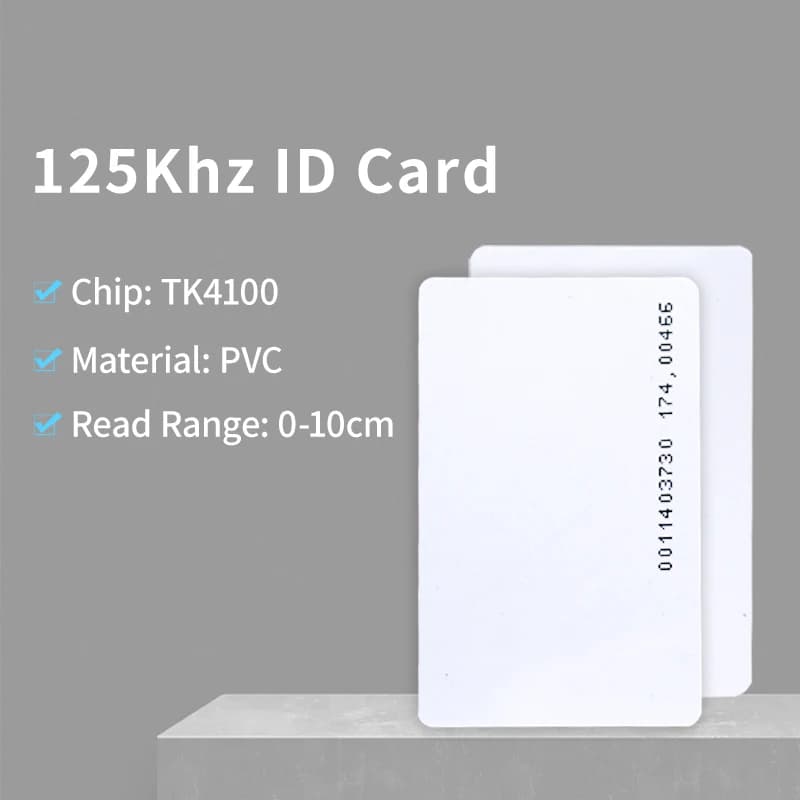 10pcs TK4100 125kHz RFID Cards RFID Proximity ID Cards Token Tag Key Card for Access Control System and Attendance
