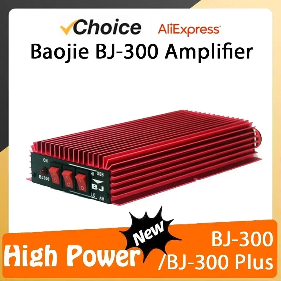 BAOJIE BJ-300 BJ-300 PLUS Amplifier 3-30MHz 100W FM 120W AM 150W SSB Walkie Talkie CB Radio Mini-size Long Range Power Amplifier