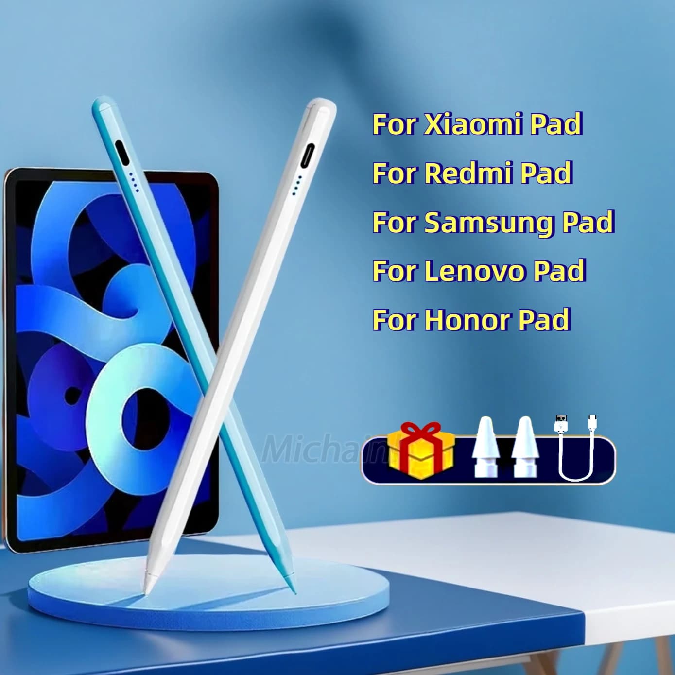 for Xiaomi Pad 6S pen For Samsung Pad without Palm Rejection Tilt,for Honor Redmi Pad Pro pen for All Android Tablet Phone Pen