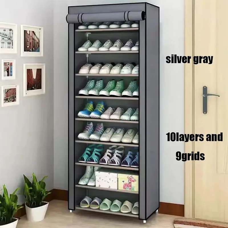 Multi-layer Shoe Rack for Home Door Dustproof Shoe Cabinet Organizer Storage Solution Ideal for Entryway Rental House Hot Model