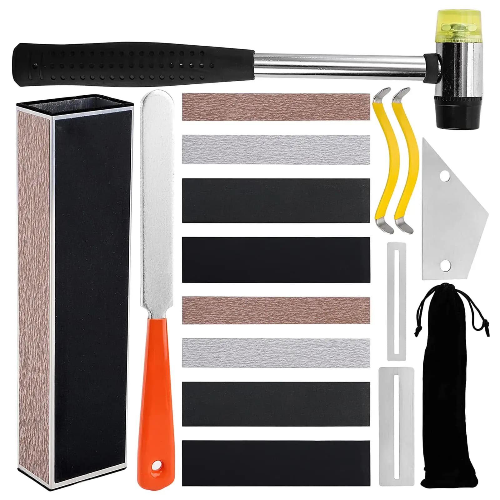 17Pcs Guitar Repairing Maintenance Kit for Acoustic Guitar Electric Guitar Ukulele BanjoPerfect Gift for Luthier