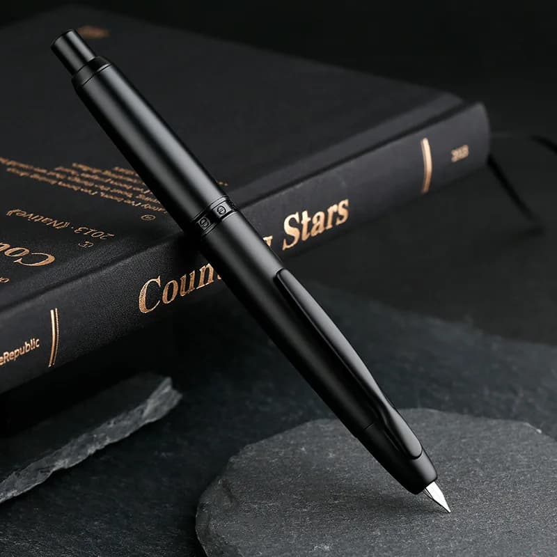 Majohn A1 Metal Press fountain pen Fish scale pattern design EF 0.4MM Nibs writing ink pens for school office supplies gifts pen