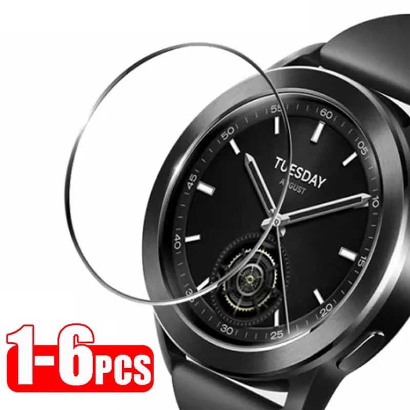 1-6Pcs Glass for Xiaomi Mi Watch S3 Smartwatch Screen Protectors Anti-scratch Tempered Glass Protective Film for Xiaomi Watch S3