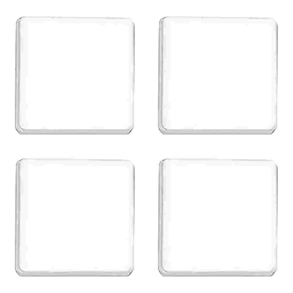 4 Pcs Shocking Proof Pads Sand Surface Washing Machine Soundproof Pad Furniture Parts Anti Skid Gel Mats Gripping Clear