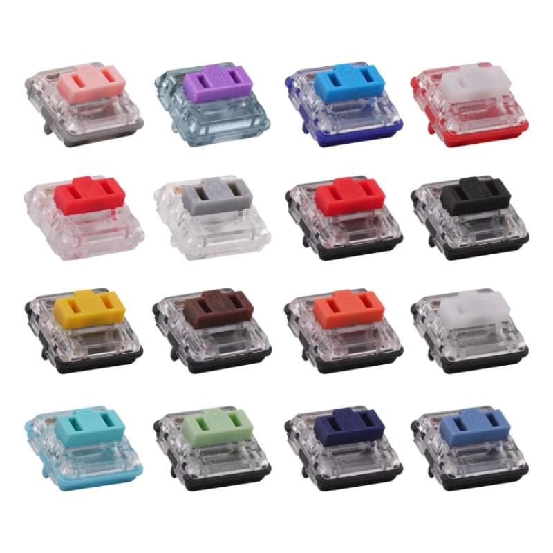 Kailh Low profile Choc switch 1350 RGB For Keyboard Crystal Red Pro Pale Blue Pink Robin Silver Brown White Yellow Orange