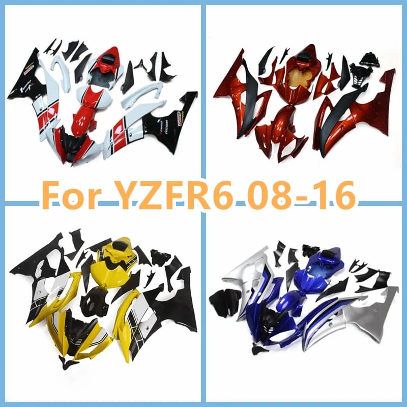 Custom Motorcycle Fairing Kit for Yamaha R6 08-16 YZF600 2008 2009 2010 2011 2012 2013 YZF R6 2014 2015 2016 Injection Bodywork