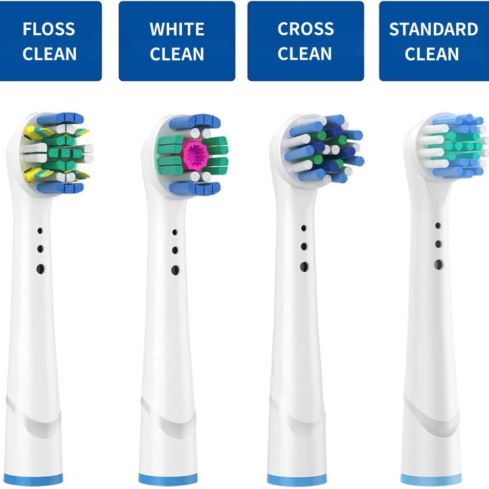 12PCS Electric Whitening Toothbrush Replacement Brush Heads For Oral B Toothbrush Head 3D Tooth Brush Head Nozzles
