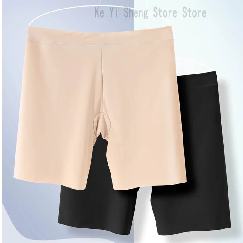 Women's thin safety pants, women's seamless breathable leggings, non-curling edge exposure, and plain pants are comfortable