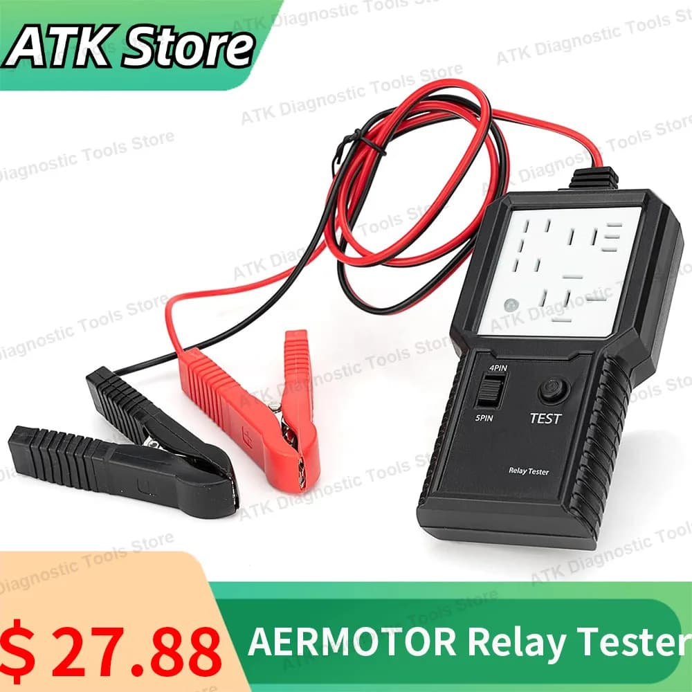 Electronic Relay Tester Car Relay Tester 24V Automotive Relay Short Circuit Tester Auto Battery Checker