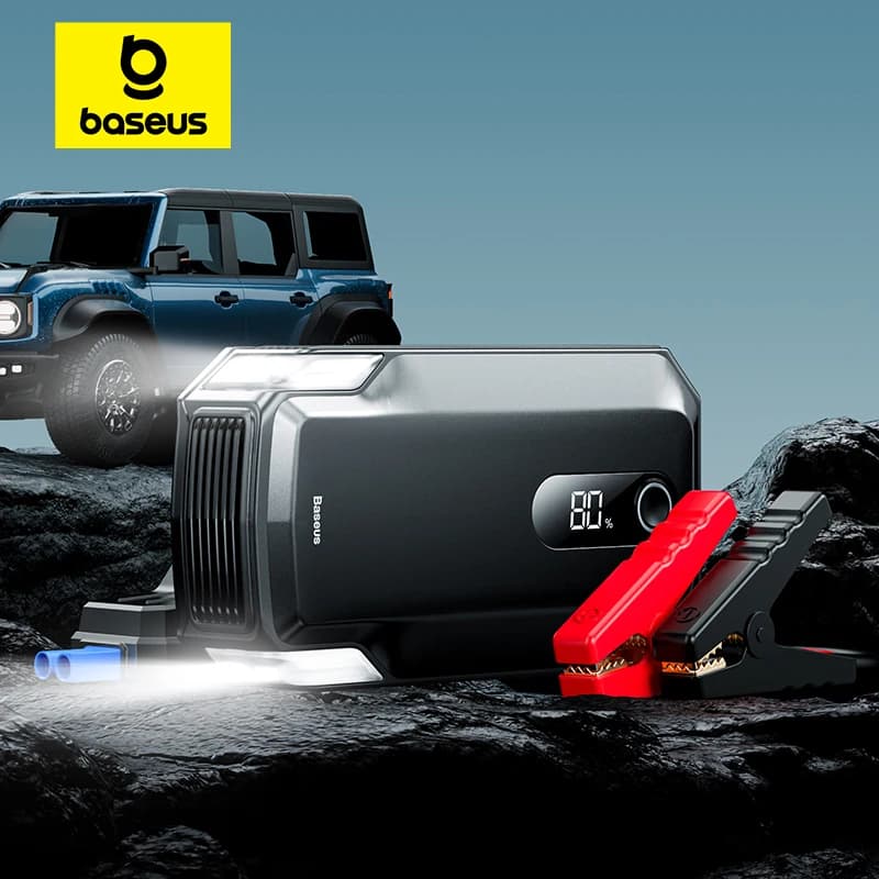 Baseus 2000A Emergency Jump Starter 20000mAh Power Bank Car Start Booster Device for Petrol Diesel Car Battery Starting
