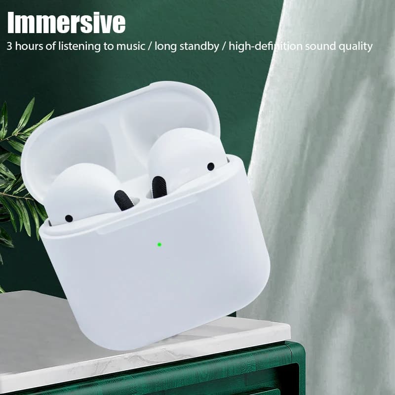 Pro 4 TWS Wireless Earbud - Bluetooth 5.0 Single Earphone, Waterproof Headset with Mic, Compatible with iPhone and Xiaomi