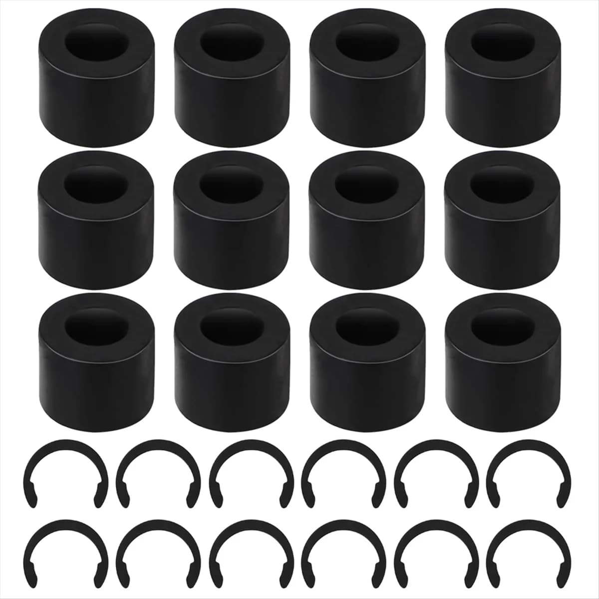 12Pcs Rubber Roller Resolution for Cricut Maker, 12Pcs Rubber Roller Replacement, Effectively Keep Rubber From Moving