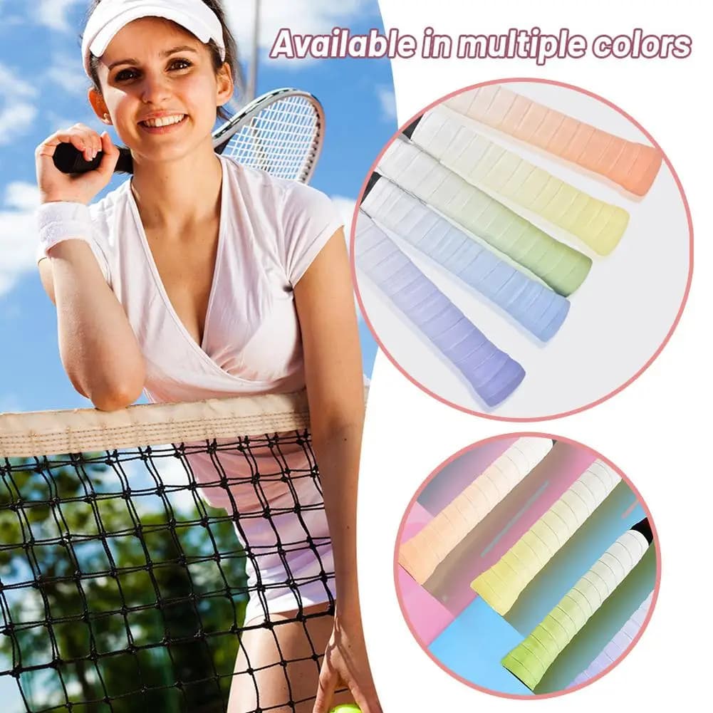 1 Pc Badminton Racket Gradient Grip,tennis Handle Sweatband Absorbent Non-slip With Racket Grip Grip E3o7
