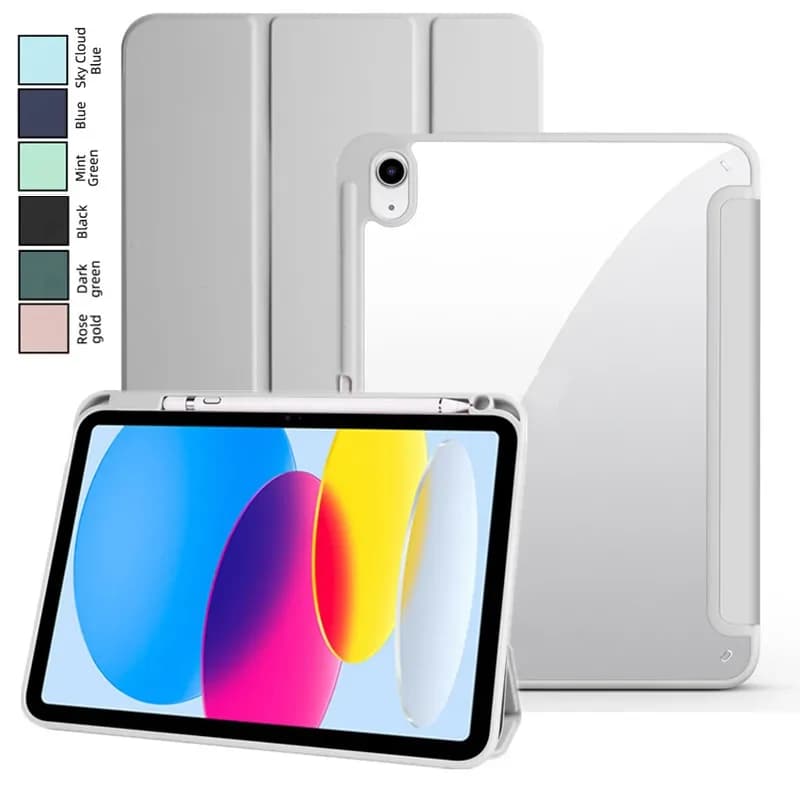 Case For iPad 10 2022 10th Generation 10.9 Clear Hard PC Back Funda Capa For iPad 11 10 9 8 7 6 5 Generation Air 11 6 5 4 Cover