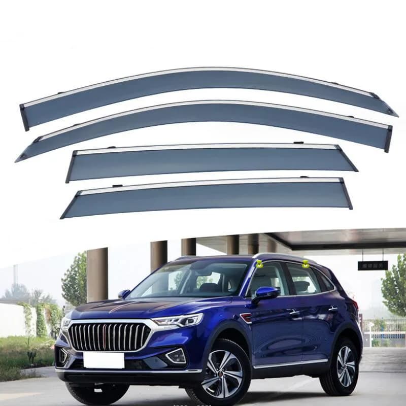 Side Window Deflector Weather Shield Window Visor Rain Eyebrow Shelter For Hong Qi HS5 2019 2020 2021 2022 2023