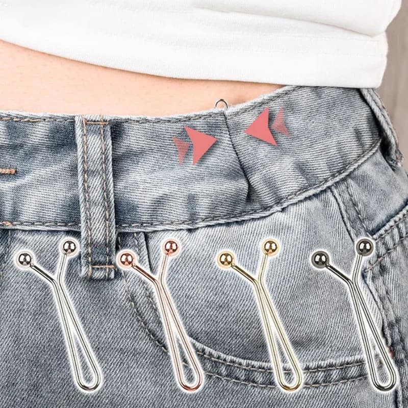 4/10PCS Jeans Skirts Detachable Buckle Accessories Adjustable Sleeve Clip For Pants Waist Tightening Sleeve Reduction Clip