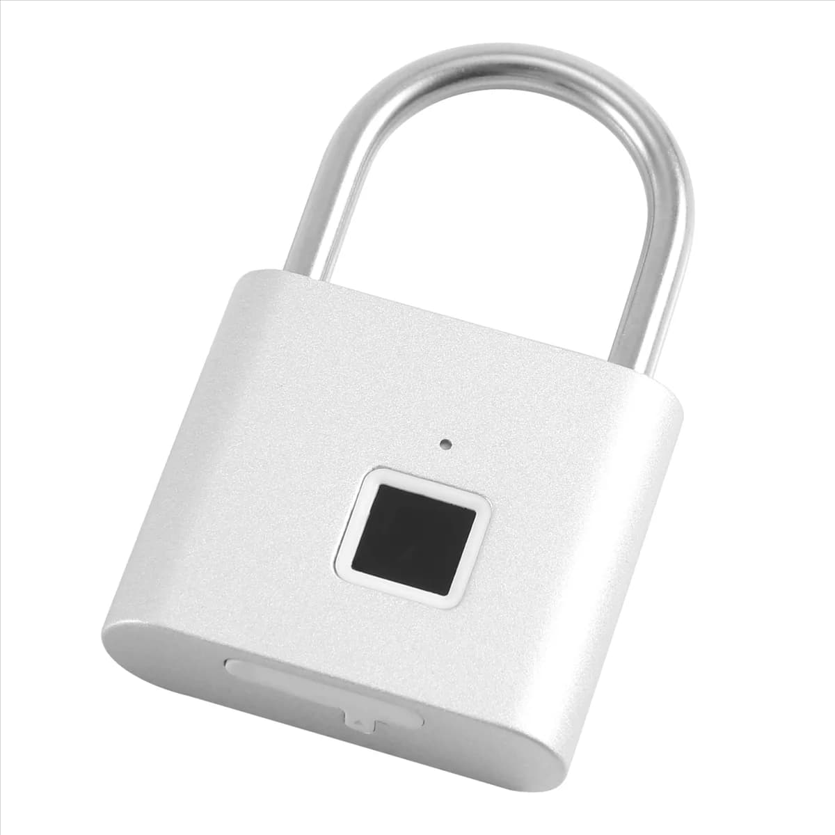 Fingerprint Padlock,Portable Anti-Theft USB Charging Fingerprint Lock for Lockers, Suitcases, Backpacks Etc Can Support