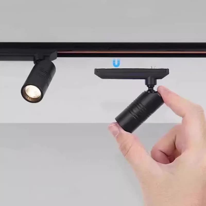 2W Mini Spot Light for Jewelry Model Display Cabinets Lighting Magnetic Track Spotlight Bookcase Wine Cabinet Light Strip 12/24V