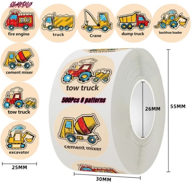 500Pcs Cute Cartoon Animals Reward Stickers for Kids School Teacher Supplies Kids Classic Toy Gift Sealing Decor Stationery