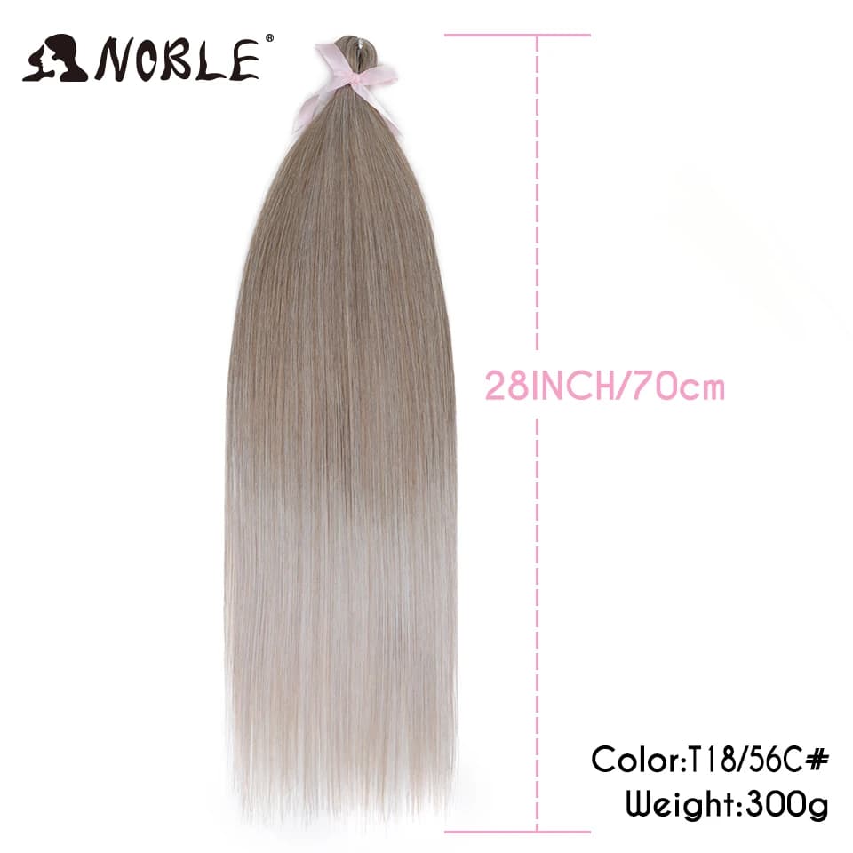 Noble Braiding Hair Ariel Hair Straight Pony Hair 28" African Curls Ariel Crochet Braiding Synthetic Crochet Hair Extensions