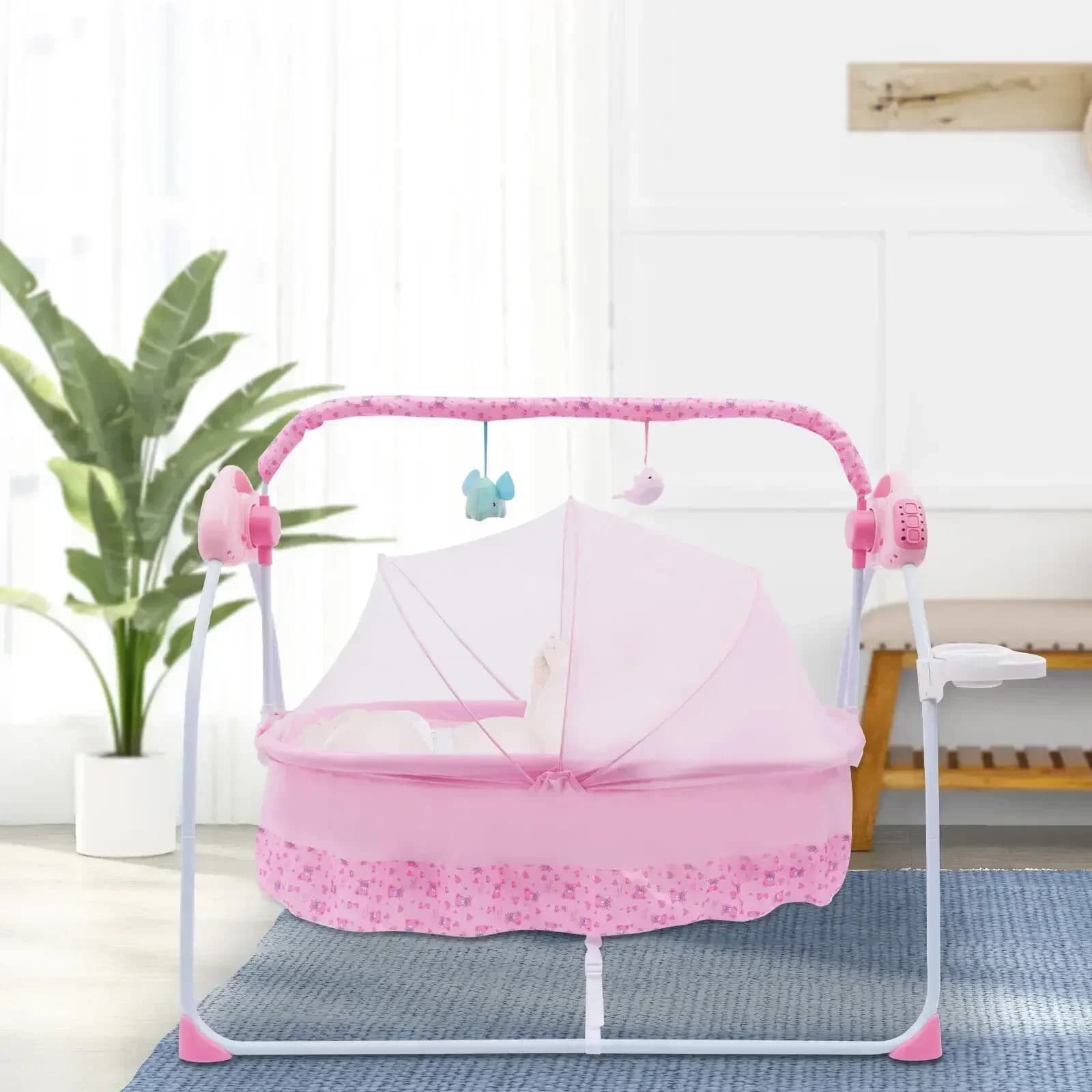 Electric Baby Swing Motorized bluetooth Music Cradle Bed Rocker Chairs Portable