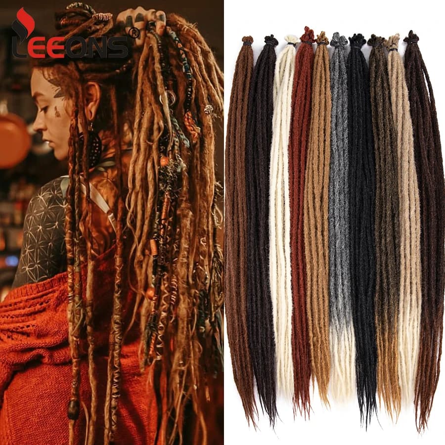 Reggae Dreadlocks Synthetic Braiding Hairpiece Soft Skin-Friendly Crochet Hair Knotless Braiding Hair Extension Exotica Nu Locs