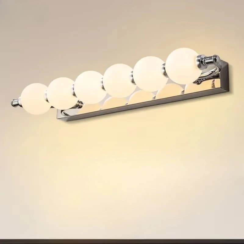 Art Design Bubble Ball Mirror Wall Lamps PC Sconces Dressing Table Mirror Front Light for Bathroom Toilet Indoor Fixtures