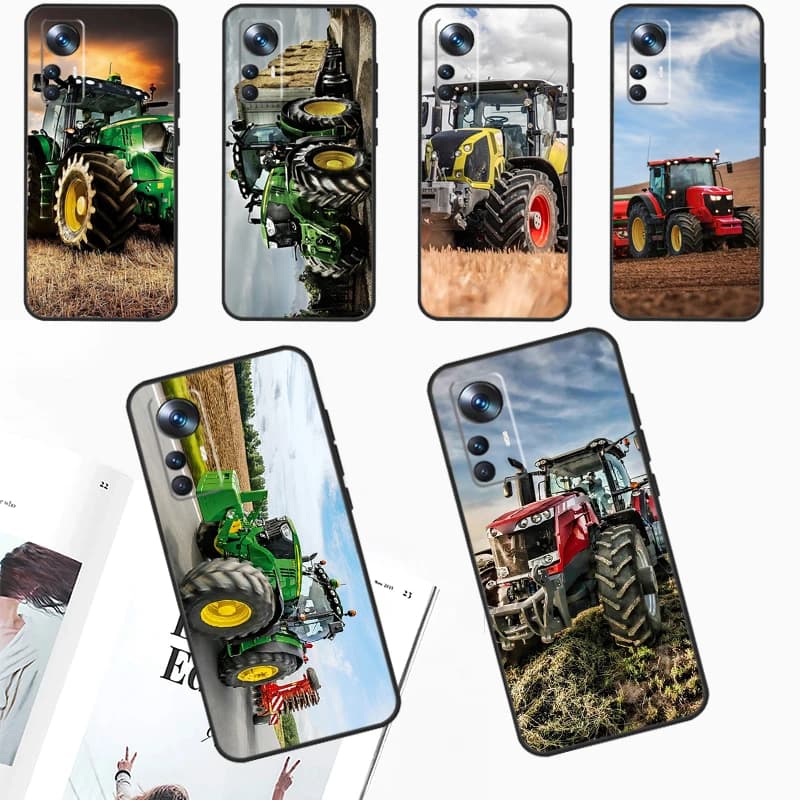 Farm Vehicle Tractor Case For POCO X6 Pro X5 X3 M6 M5s F3 F5 Xiaomi 14 13 Ultra 12 Lite 11T 12T 13T Pro Cover