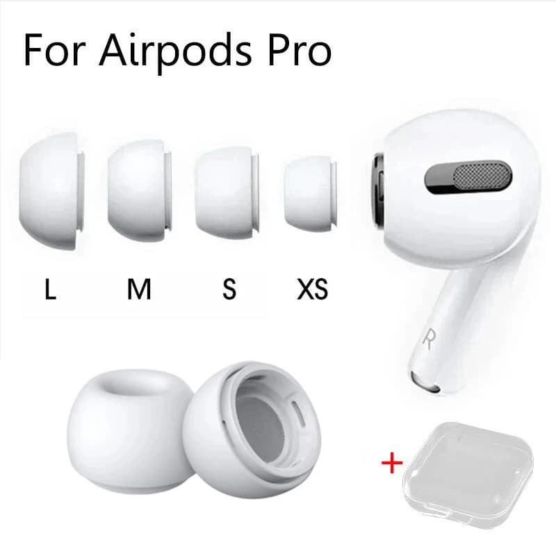Eartips For Airpods Pro 1/2 Ear Pads Silicone Case Pressure Relief Hole Ear Caps Cushion Eartips Buds Earphone Air Pods Pro